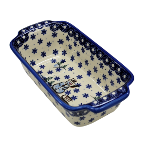 Forma ceramiczna z uszami do pieczenia chleba III (A182 D33)