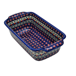 Forma ceramiczna z uszami do pieczenia chleba III (A182 D21)