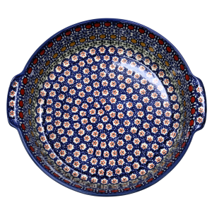 Półmisek ceramiczny okrągły z uszami (A525 D1) 