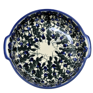 Półmisek ceramiczny okrągły z uszami (A525 D31)              