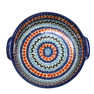 Półmisek ceramiczny okrągły z uszami (A525 D69)        