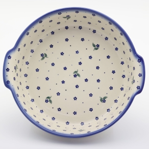 Półmisek ceramiczny okrągły z uszami (A525 D122)  