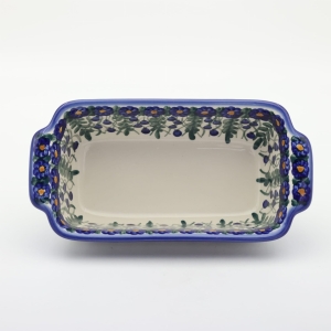 Forma ceramiczna z uszami do pieczenia chleba III (A182 D31)