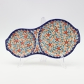 Tacka śniadaniowa z ceramiki bolesławieckiej – ręcznie malowana.