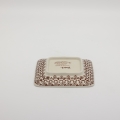 Square sushi plate/tray – Bolesławiec ceramic, hand-decorated with traditional patterns. Elegant and durable pottery perfect for serving sushi, appetizers, and snacks.